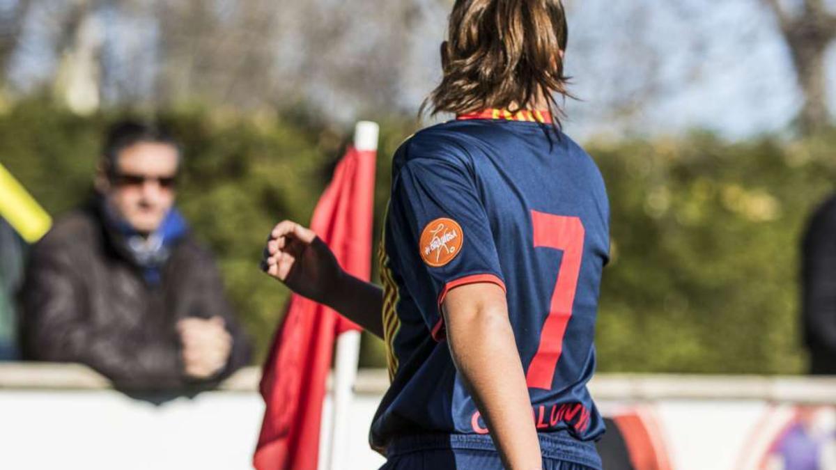 Jugadora de la selección catalana