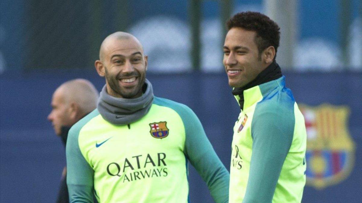 Neymar y Mascherano, en su etapa en el FC Barcelona