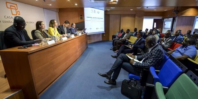 LAS PALMAS DE GRAN CANARIA A 05/06/2017. Apertura del curso proyecto público privado con 15 cargos de paises africanos pertenecientes a la CEDEAO en Casa Africa. FOTO: J.PÉREZ CURBELO