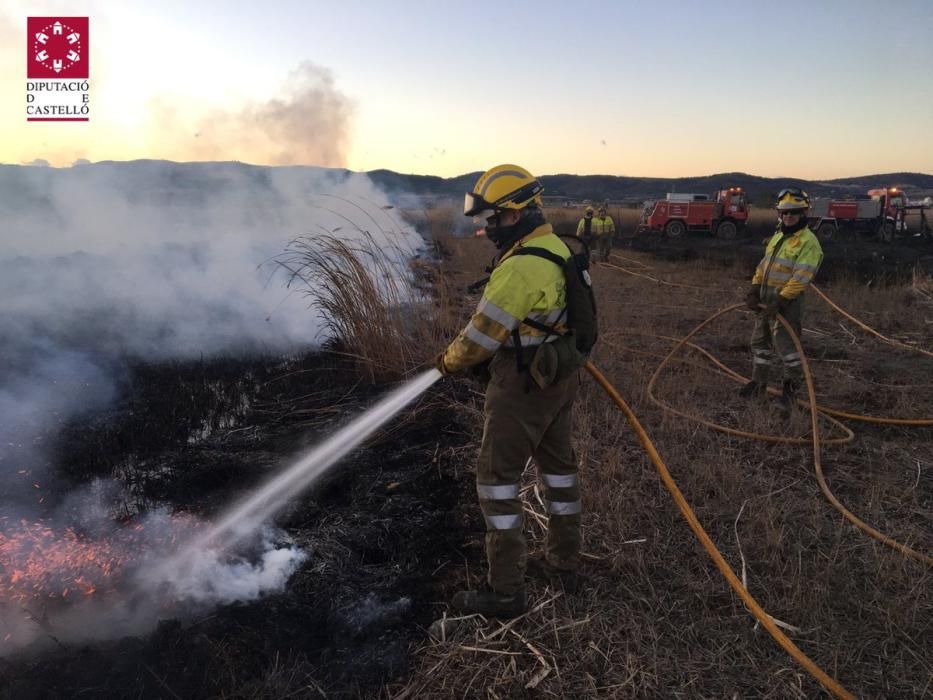 Incendio en el Prat Cabanes-Torreblanca