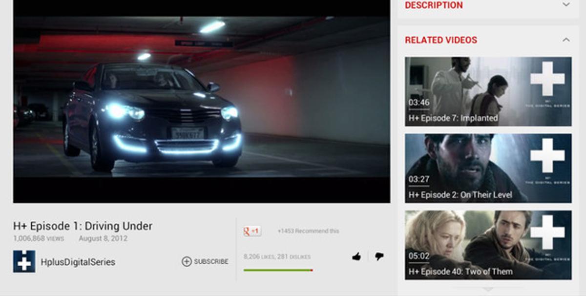 Una imatge de la nova interfície de Youtube. Una imatge de la nova interfície de Youtube.