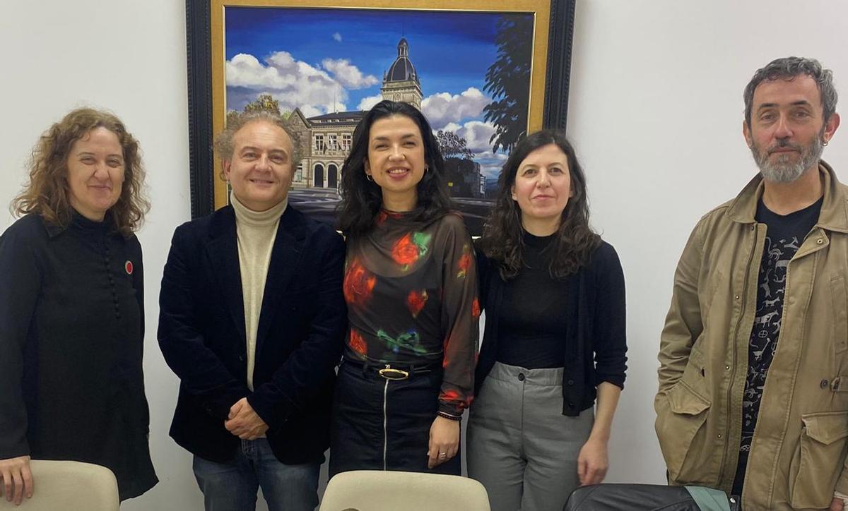 O xurado do premio logo de anunciar a gañadora. | CEDIDA
