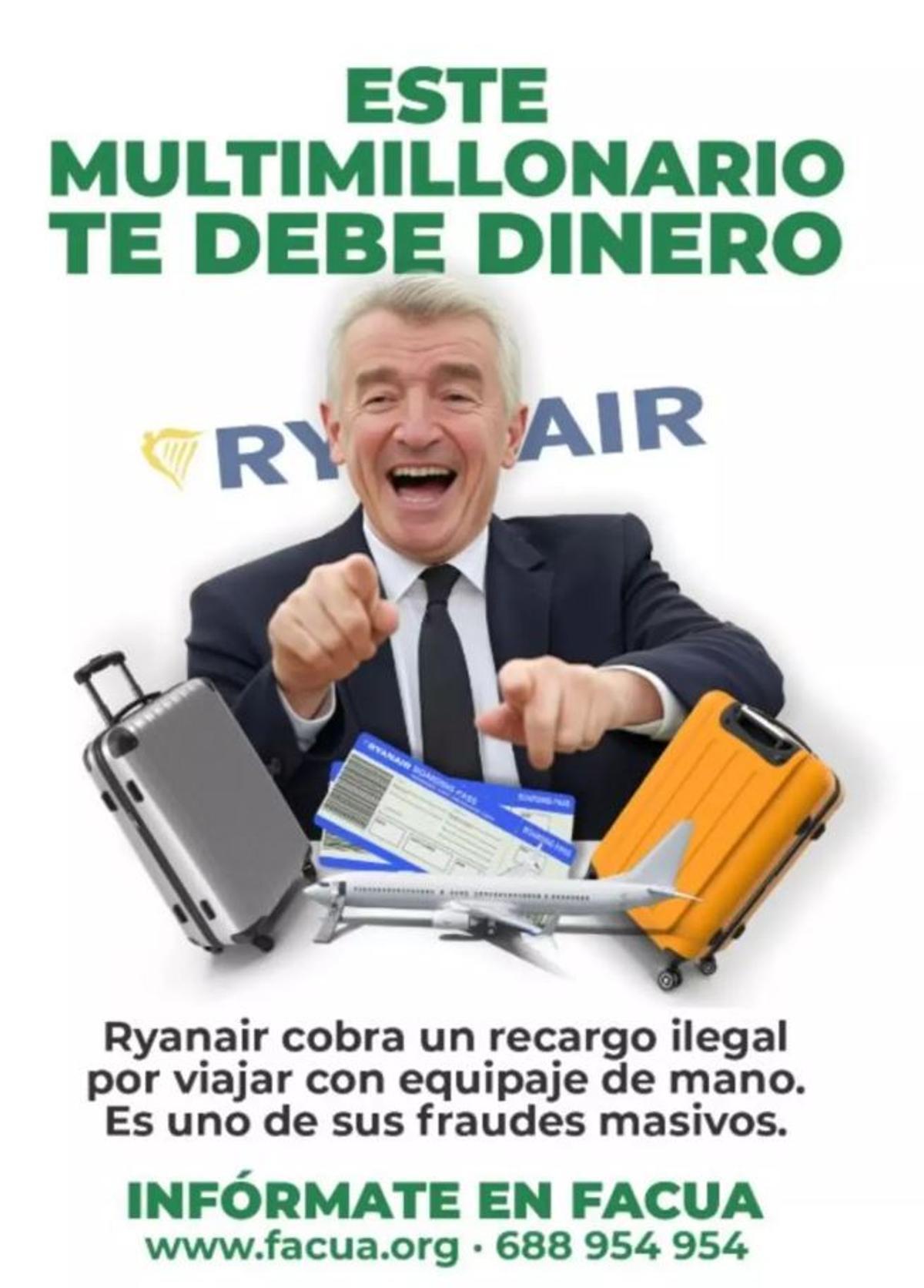 El cartel de Facua /
