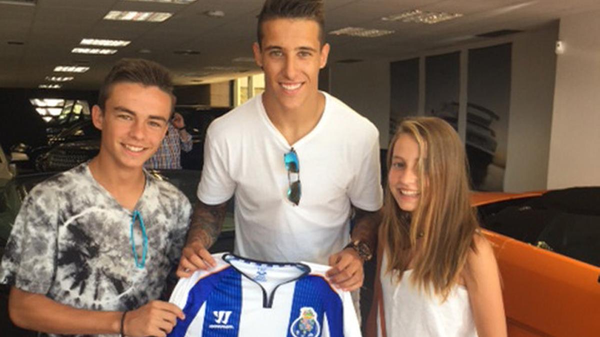 Cristian Tello, con sus fans