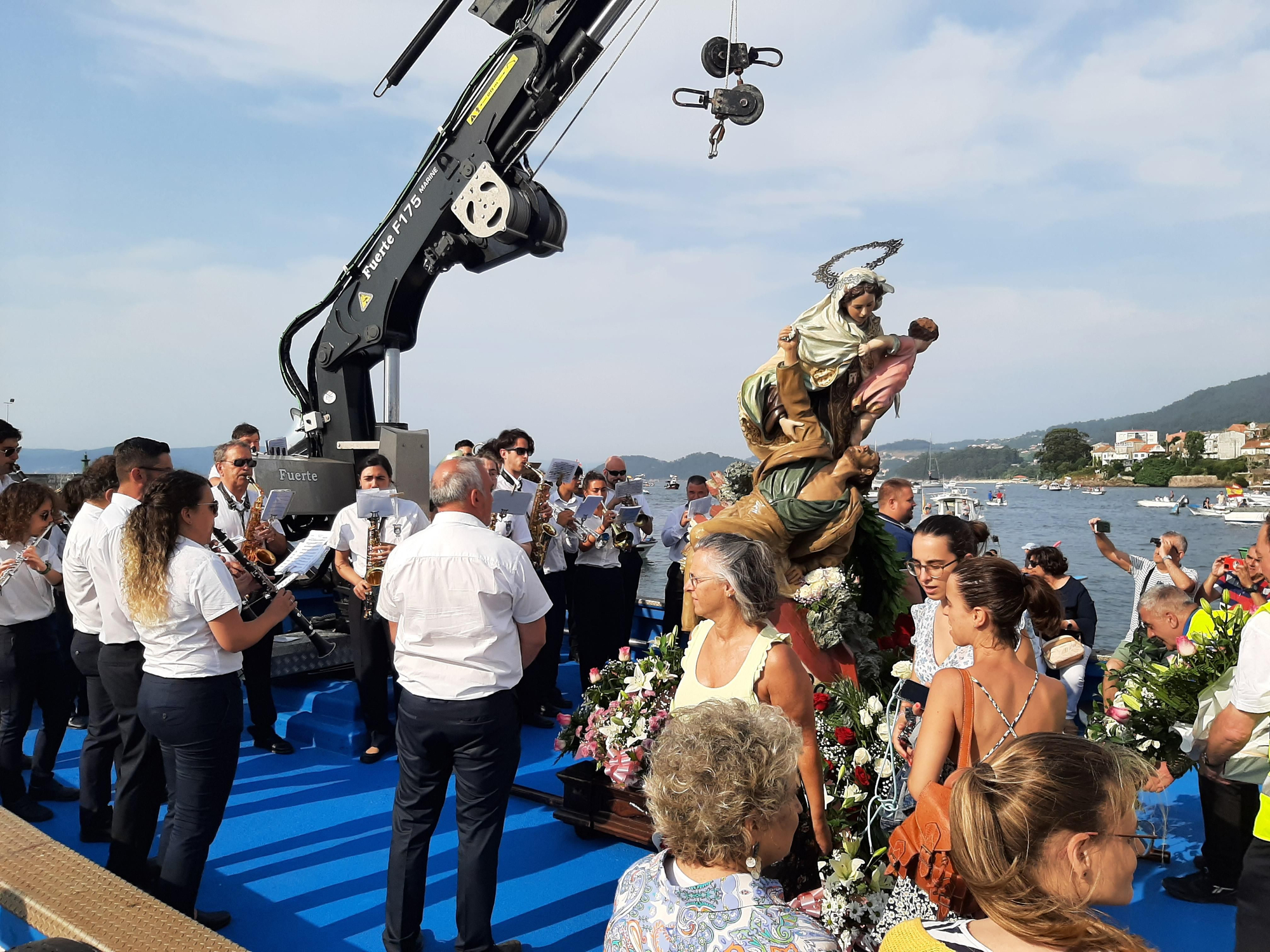 Las celebraciones de la Virgen del Carmen en Bueu