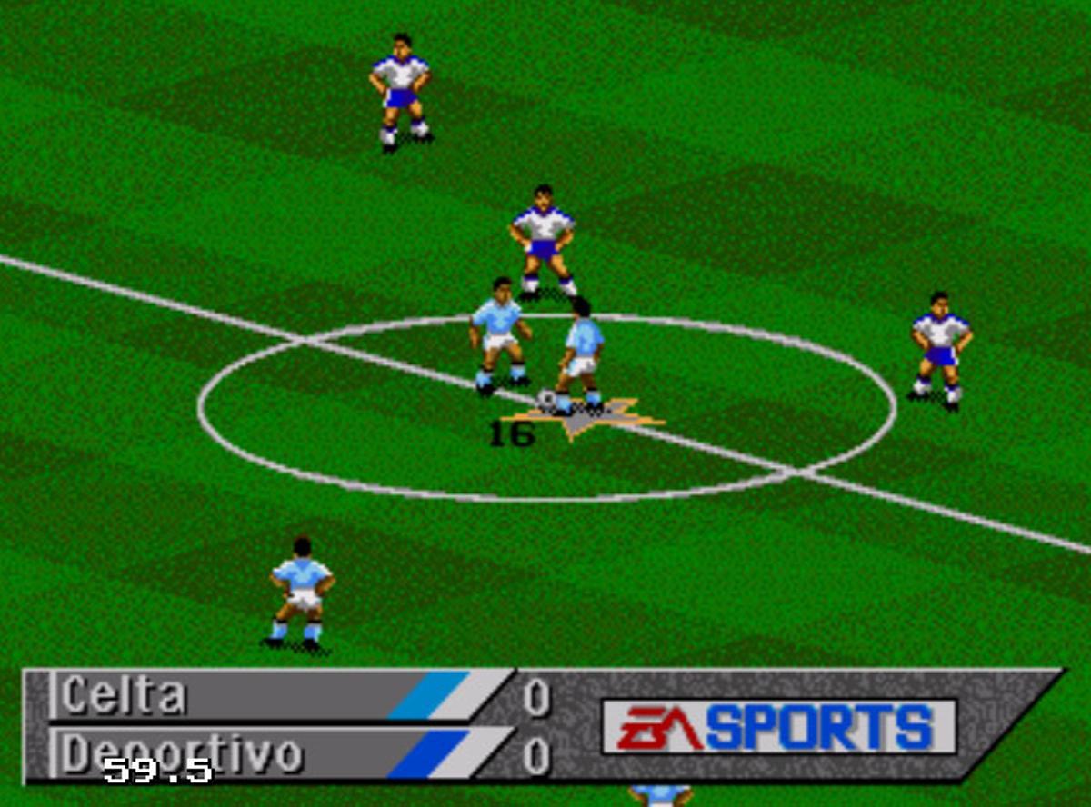 Primera aparición del Celta en el FIFA (edición 1995).