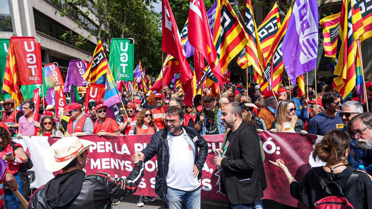 Celebración del 1 de Mayo en Barcelona