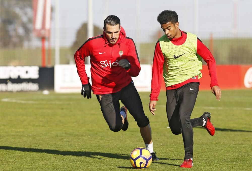 Entrenamiento del Sporting