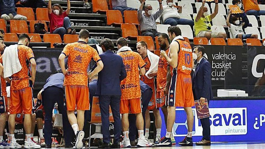 El Valencia Basket, con público en el primer partido del playoff ante el Baskonia
