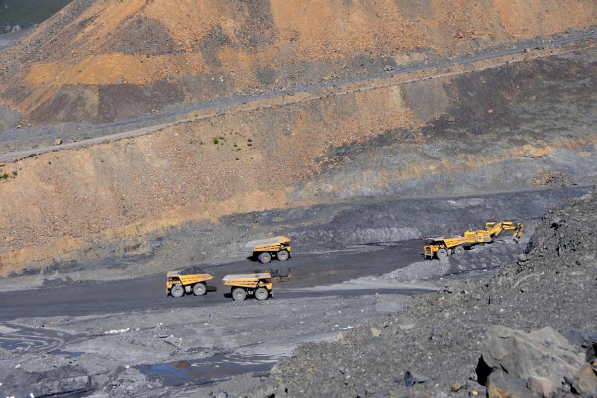 Explotación a cielo abierto en Ibias.