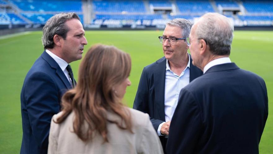 Las instituciones renuevan su compromiso con el Málaga CF