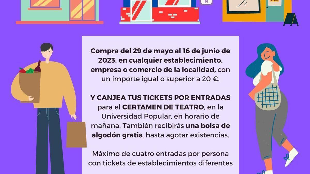 Campaña del consumo y comercio local a través del teatro en Arroyo de la Luz.