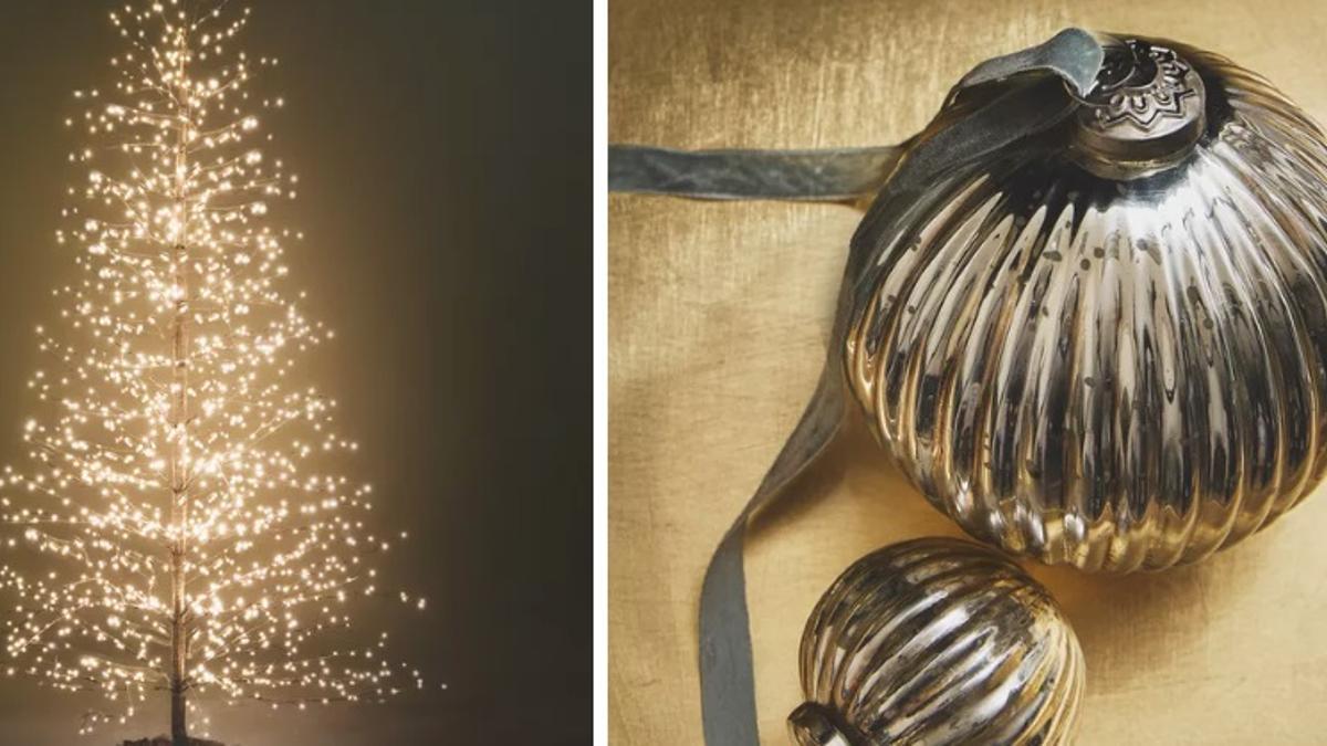 Un árbol y un adorno navideño de Zara Home