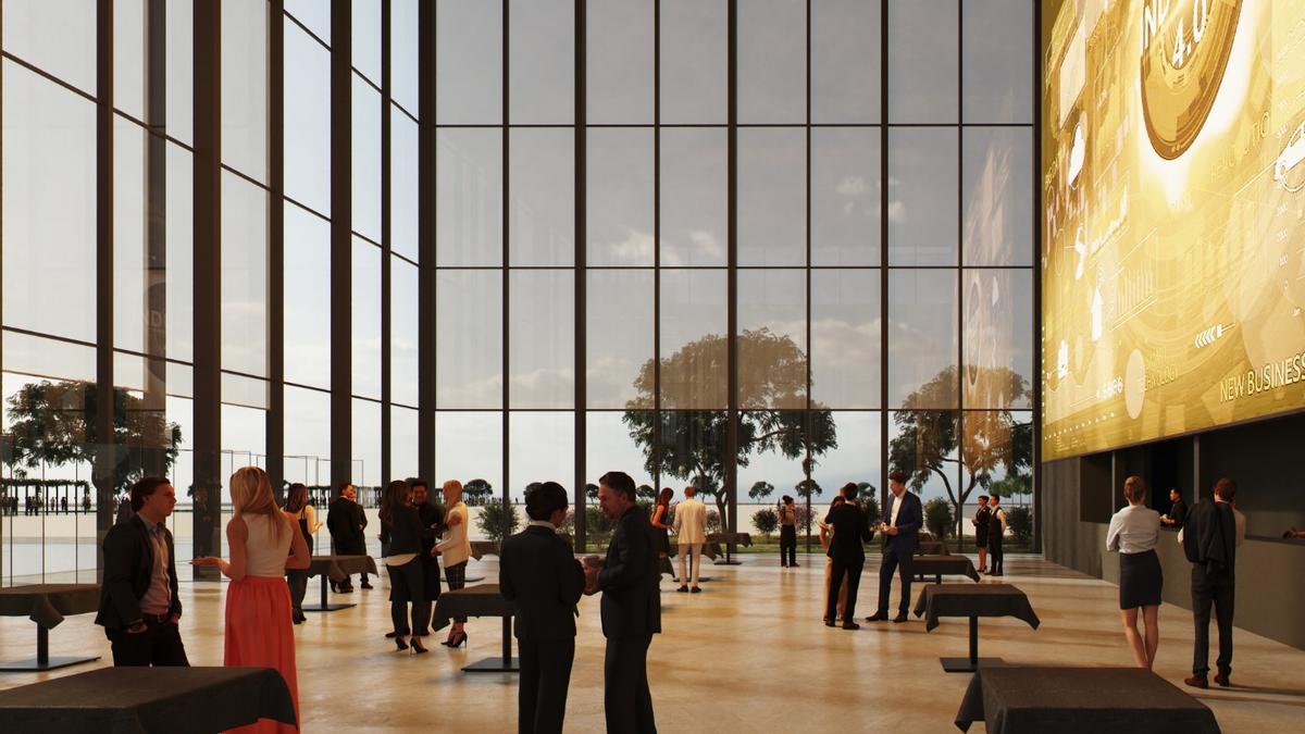 Simulación de la celebración de un evento en el edificio Cub.