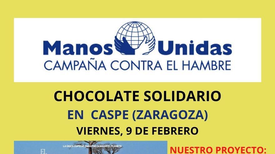 Chocolatada solidaria organizada por Manos Unidas Caspe