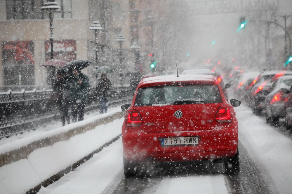 La nieve cubre la comarca de l'Alcoià