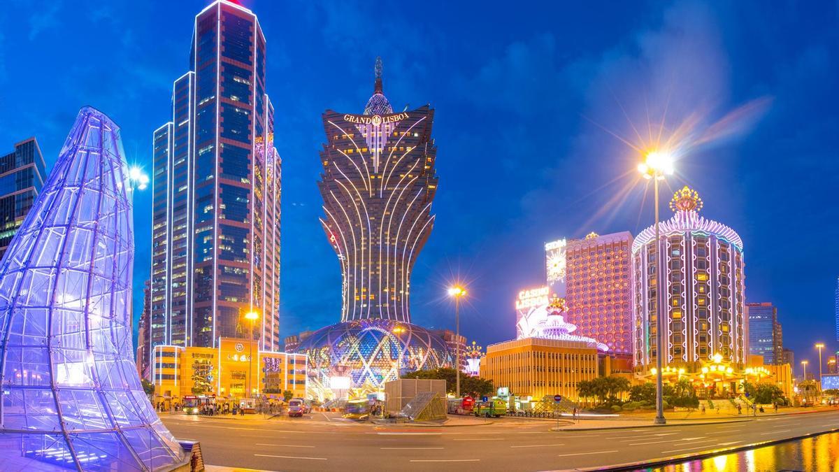 Casinos y edificios comerciales en Macao