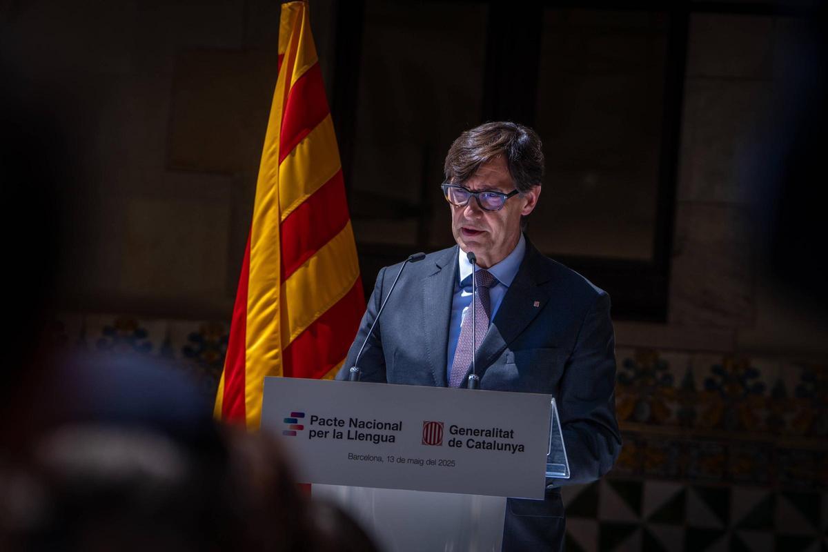 Acto de firma del Pacte Nacional per la Llengua