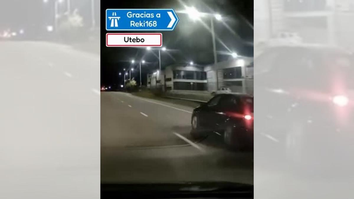Un 'pique' entre conductores en la N-232 a la altura de Utebo se hace viral.