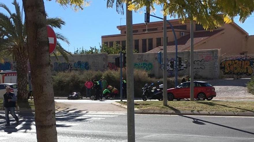 Imagen del accidente ocurrido en Alicante.