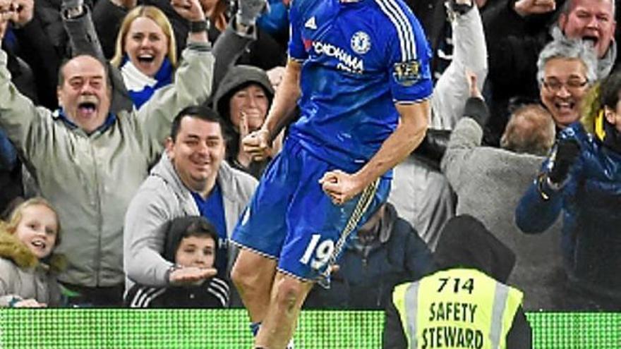 Diego Costa celebra el seu gol