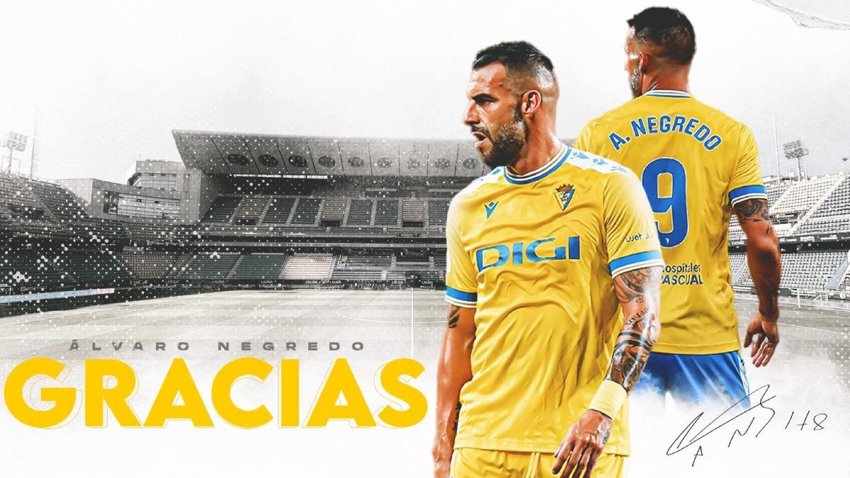 Negredo deja el Cádiz