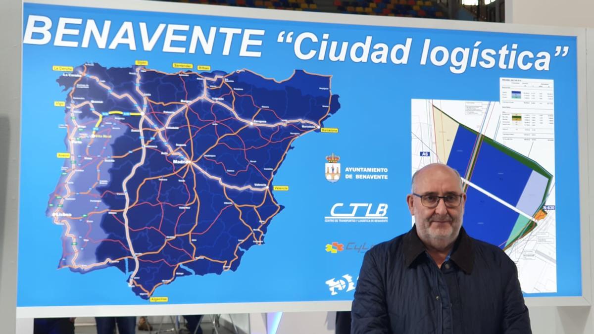 Ramón Vázquez Negro, en la Feria Internacional de Logística de Guadalajara, la semana pasada.