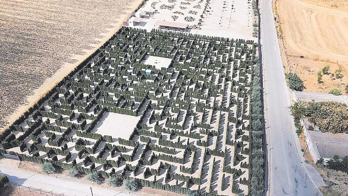 Vista aérea del Laberinto de Arriate.