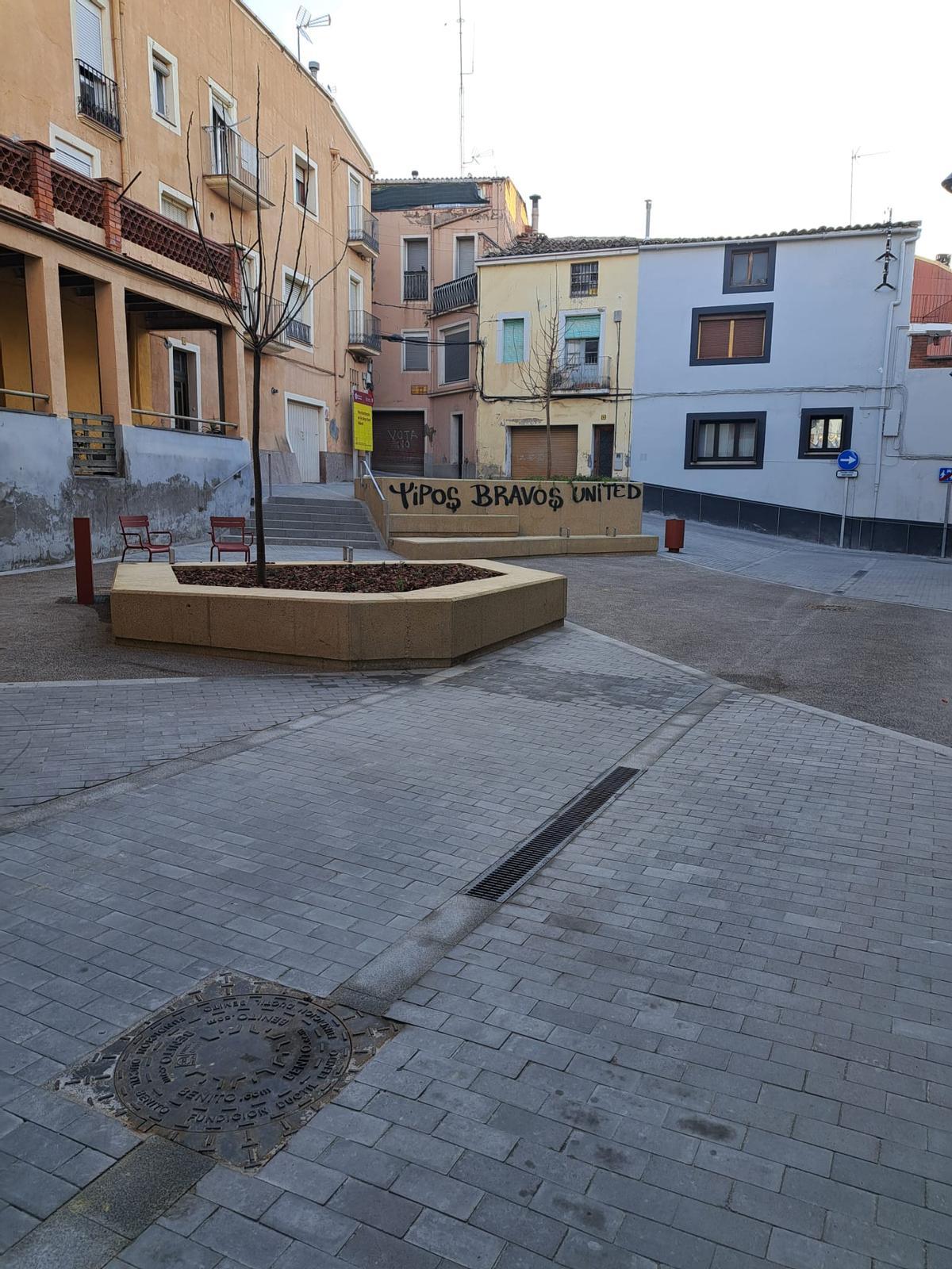 La pintada que ha aparegut aquesta matinada a Navarcles