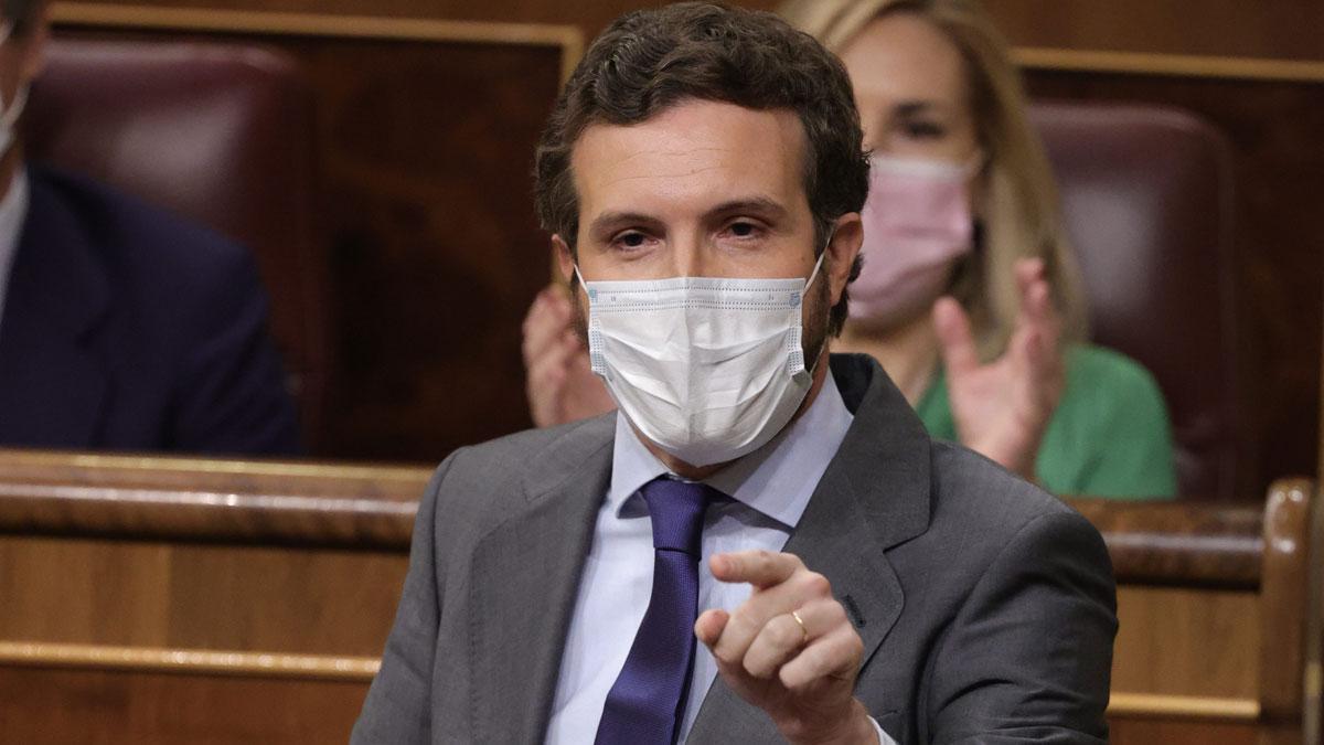 Pablo Casado, en el Congreso