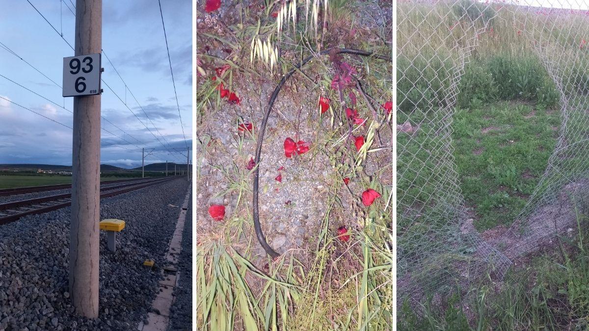 Alrededores de donde se ha producido el robo de cable de la red de Adif en la provincia de Toledo
