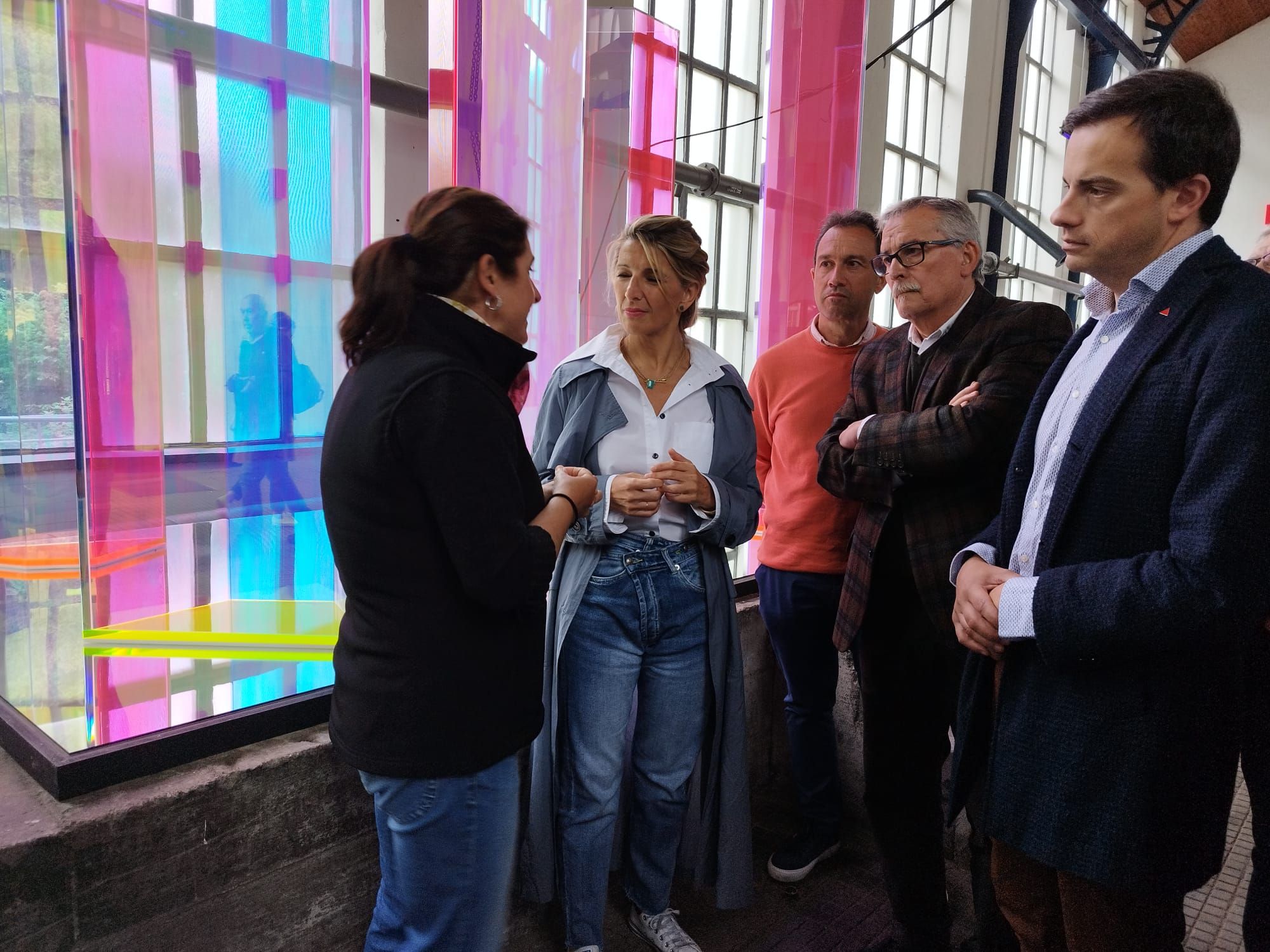 En imágenes: Así fue la visita de Yolanda Díaz a Asturias