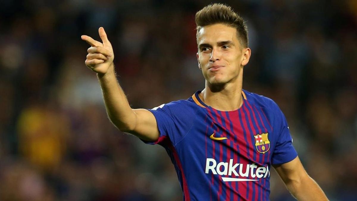 Denis, en uno de sus últimos partidos con el Barça, ante el Eibar.