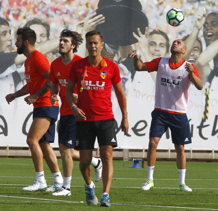 El primer entrenamiento de Neto