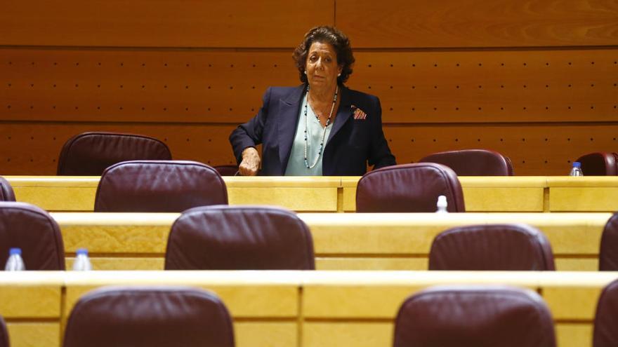 Rita Barberá, en el Senado.