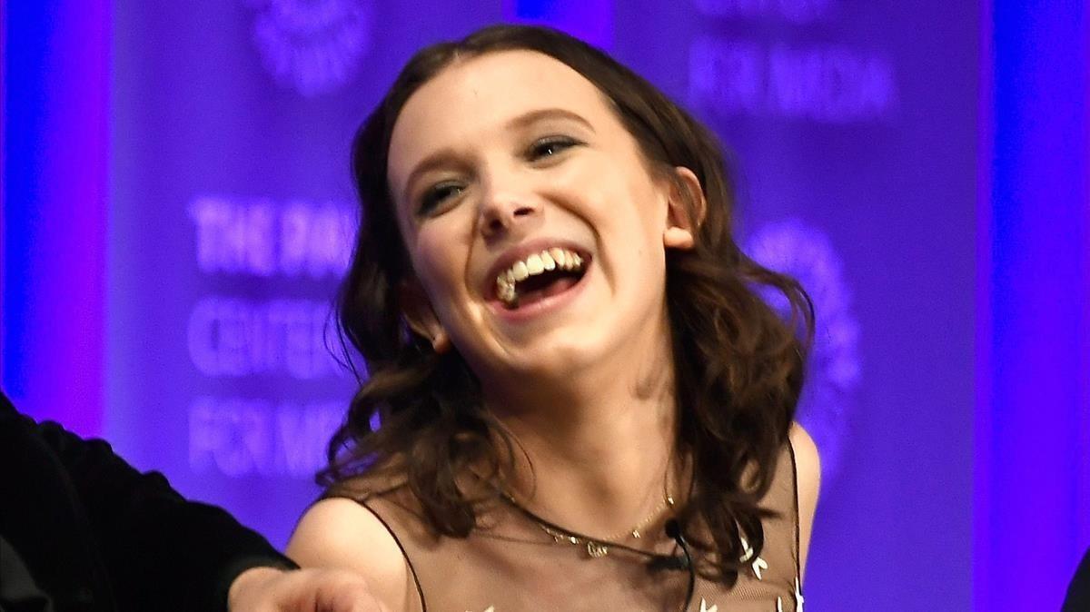 zentauroepp42673816 hollywood  ca   march 25  millie bobby brown speaks onstage 180326193641