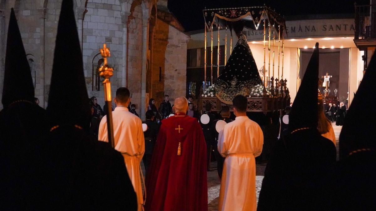 Último paso procesional que ha entrado en el actual Museo de Semana Santa de Zamora