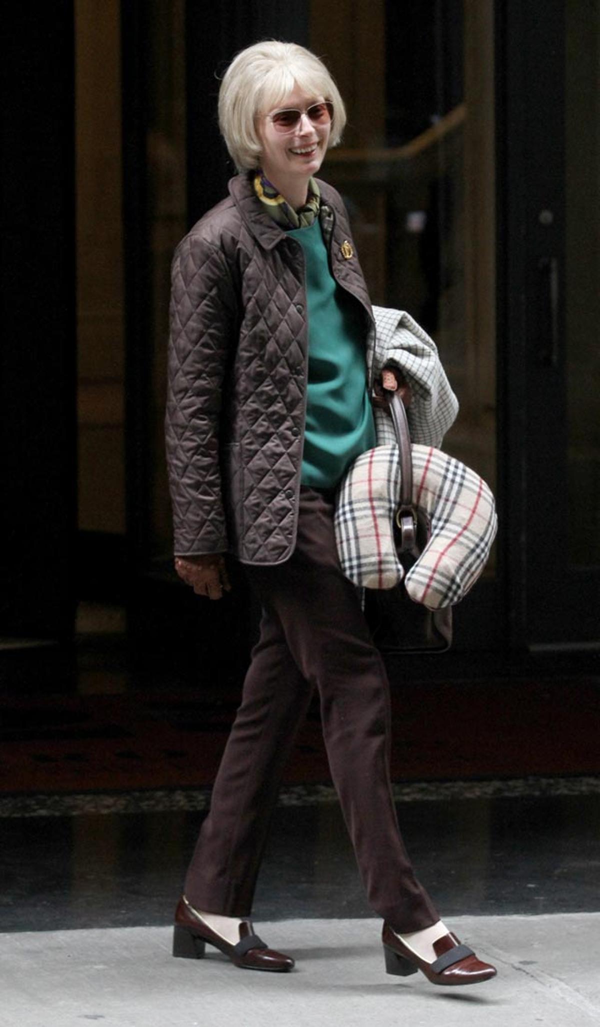 Tilda Swinton, en el rodaje de Okja.