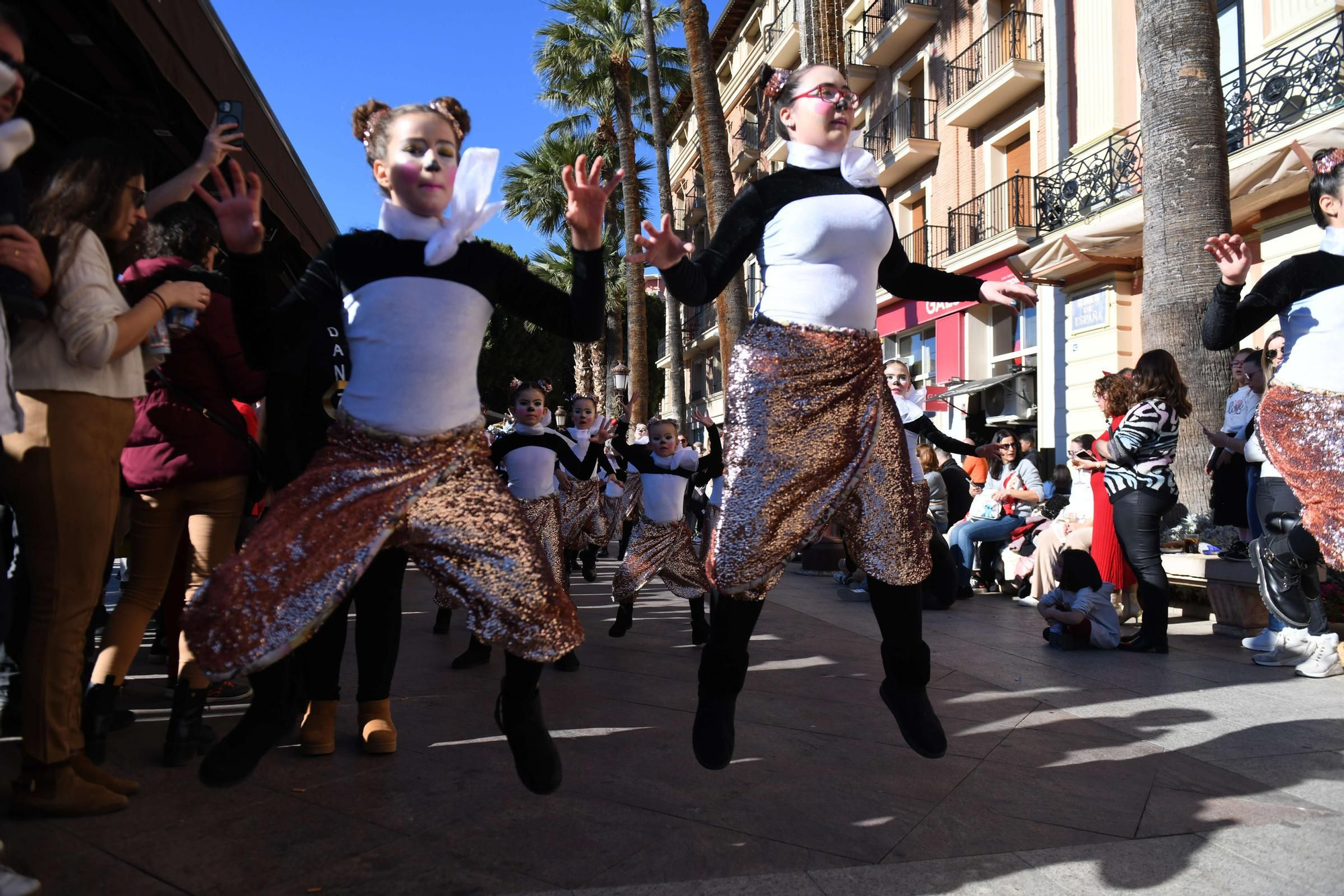 Las mejores imágenes del desfile de Papá Noel en Murcia