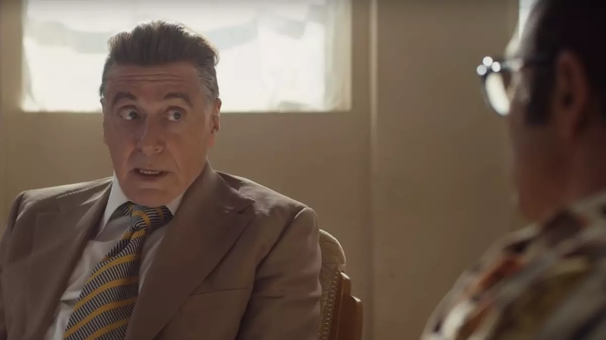 El conocido actor Al Pacino en su papel de Jimmi Hoffa