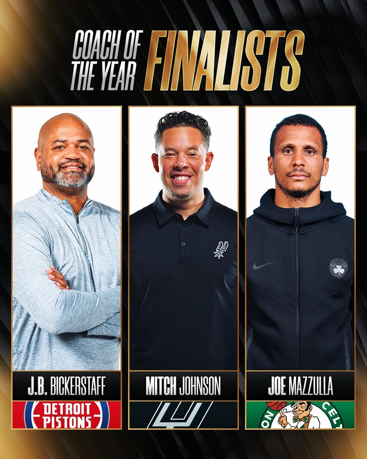 Los tres candidatos al entrenador del año