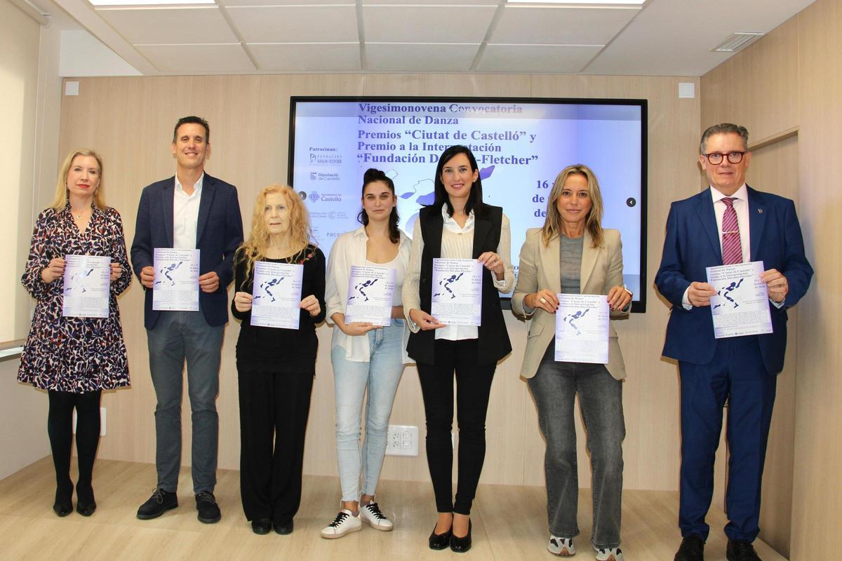 El Ayuntamiento de Castelló ha presentado hoy la nueva edición de la Convocatoria Nacional de Danza junto a la Diputación, IVC, Dávalos-Fletcher y la asociación Terpsícore.