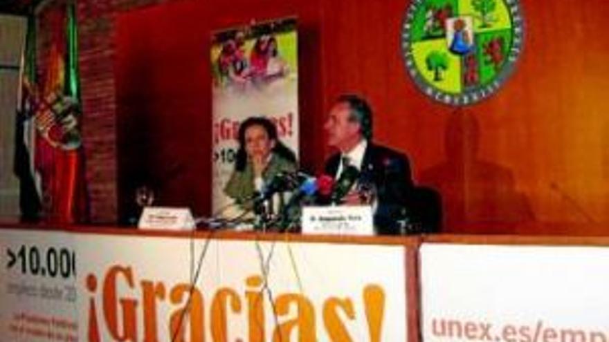 La plataforma de la Uex ha ofertado 10.000 empleos desde el 2004