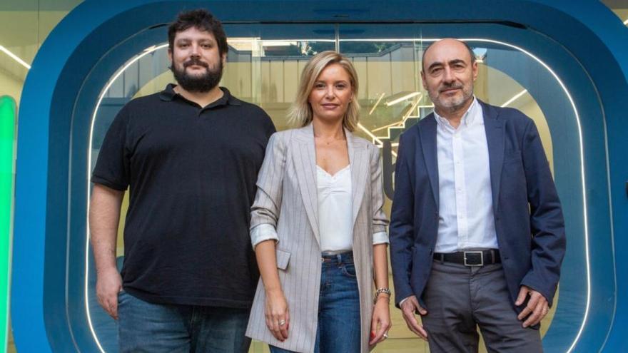 Patricia Pastor, Juanjo Martínez y Antonio Huerta.