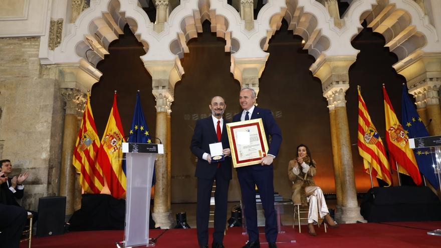 Medalla de Aragón: Javier Lambán invoca la “aragonesización de España”