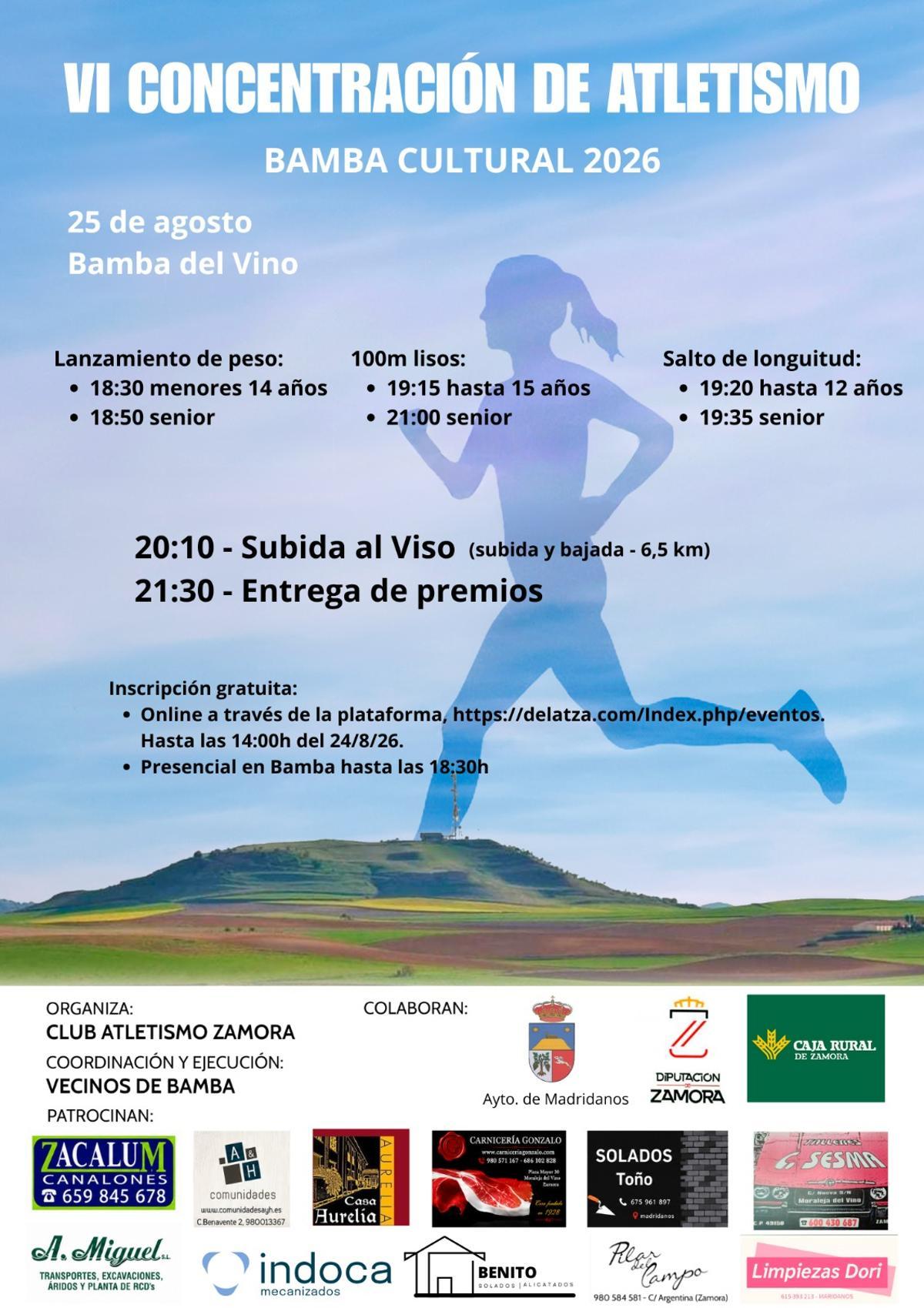 Cartel de la Concentración de Atletismo