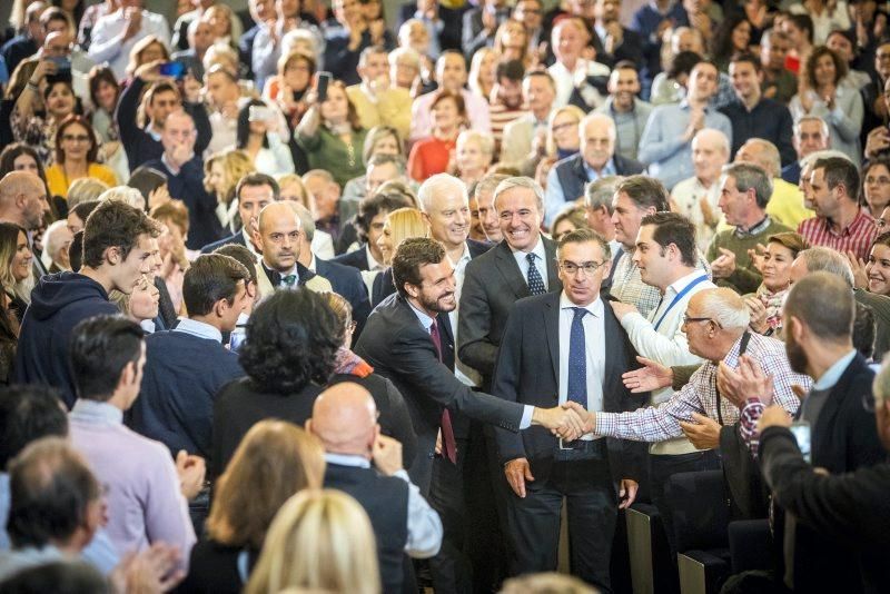 Mitin de Pablo Casado en Zaragoza el 6 de noviembre de 2019