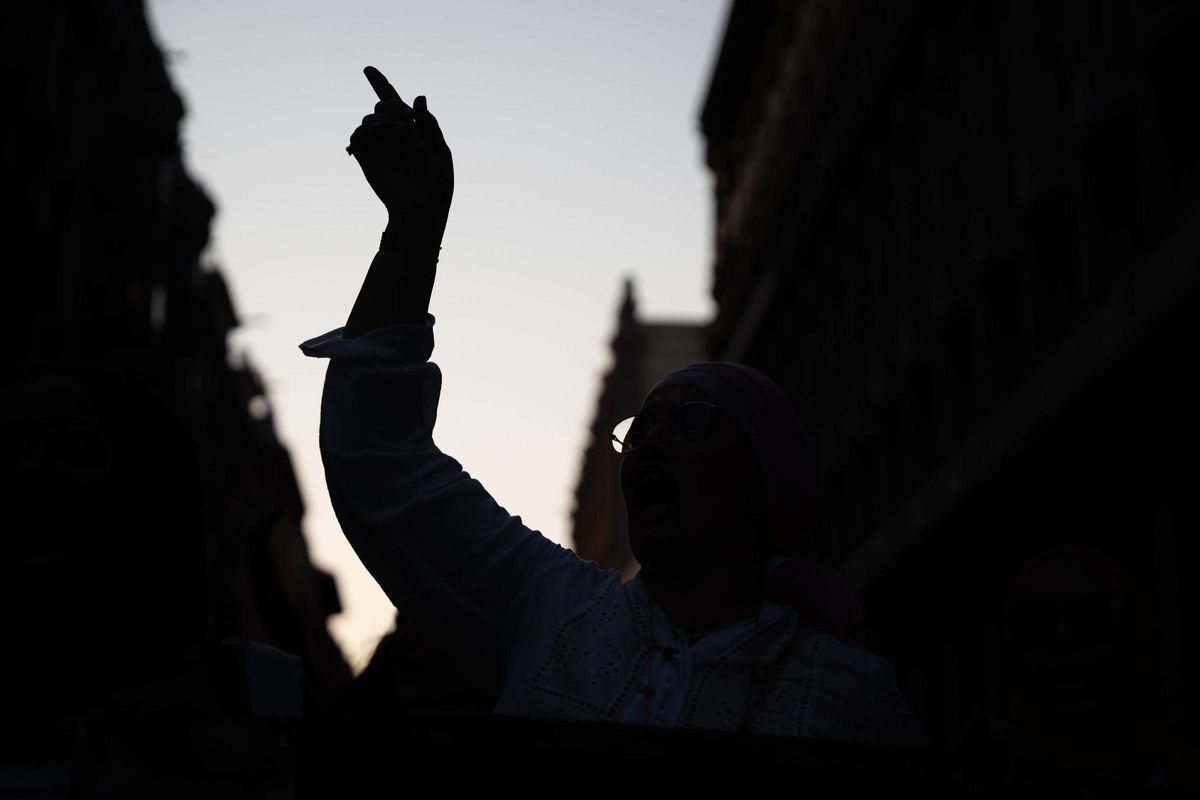 Gran manifestación antiracista en Barcelona