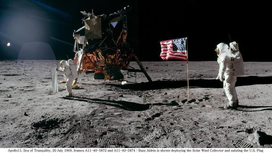 La llegada del hombre a la Luna el 20 de julio de 1969.