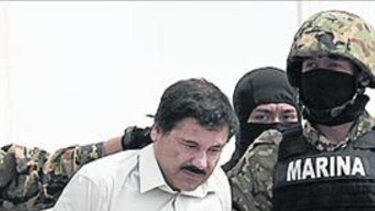 El Chapo Guzmán, ayer.